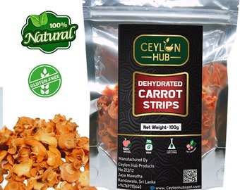 Dehydrated Carrot 1-3cm Flakes Use For Soup, Noodles, Fried Rice & Vegetable Mix Vegan Free