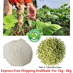 Mung Bean Powder 100% Pure Health Tea Baking Food Herb Natural High Protein Soup Face Pack