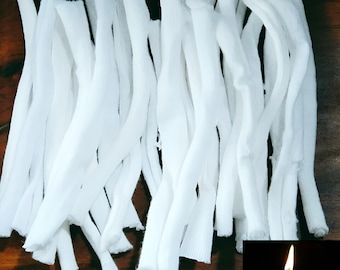 Stoppini in cotone per lampade a olio, 9 cm - 100% puro cotone dello Sri Lanka - 50 pezzi