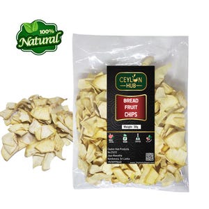 Breadfruit Chips-Chippies Dehydrate No Preservatives Made Organic From Ceylon
