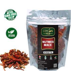 A+ Nutmeg Mace Organic Dried Spices Quality Ceylon Whole Myristica Fragrans Oral Health