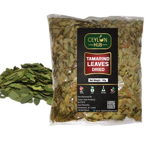 100% Organic & Pure Tamarind Leaves/Leaf Dried 0.5/1.7/3.5/7.05/14.10 oz From Ceylon