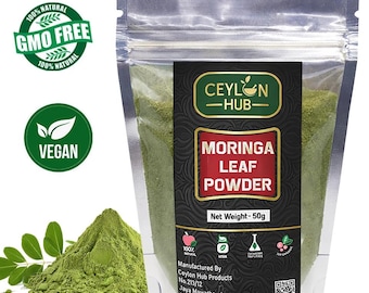 Organic Moringa Powder 100% Natural Oleifera Leaf Superfood Non-GMO