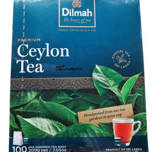 Dilmah Premium 100 Tea Bags BOPF Black Tea Sri Lanka Pure Ceylon Tea 200g Té