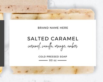 Soap Wrap Label Template Printable Handmade Soap Wrapper | Etsy