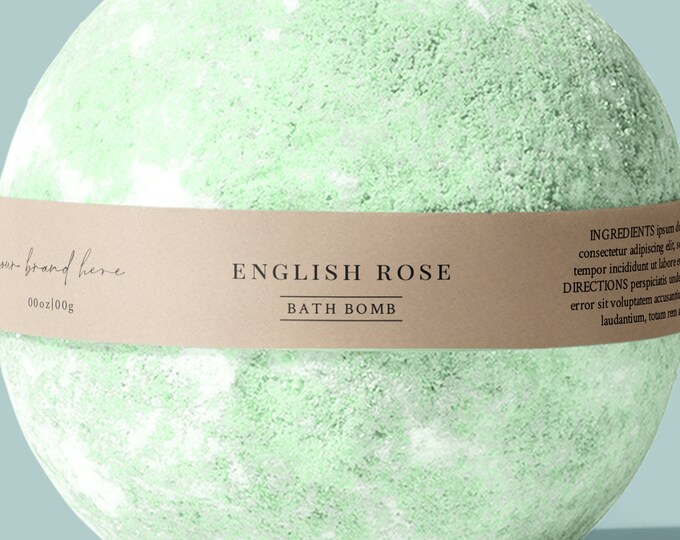 Bath Bomb Label Template, Printable Bath Bomb Bands, Bath Bomb Belly ...