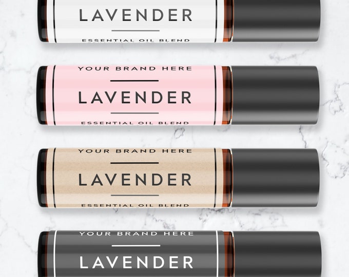 Essential Oil Labels Template, Printable Essential Oils Roller Bottle ...