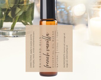 aromatherapy bottle labels