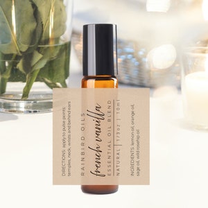 Essential Oil Labels Printable Essential Oils Roller Bottle ...
