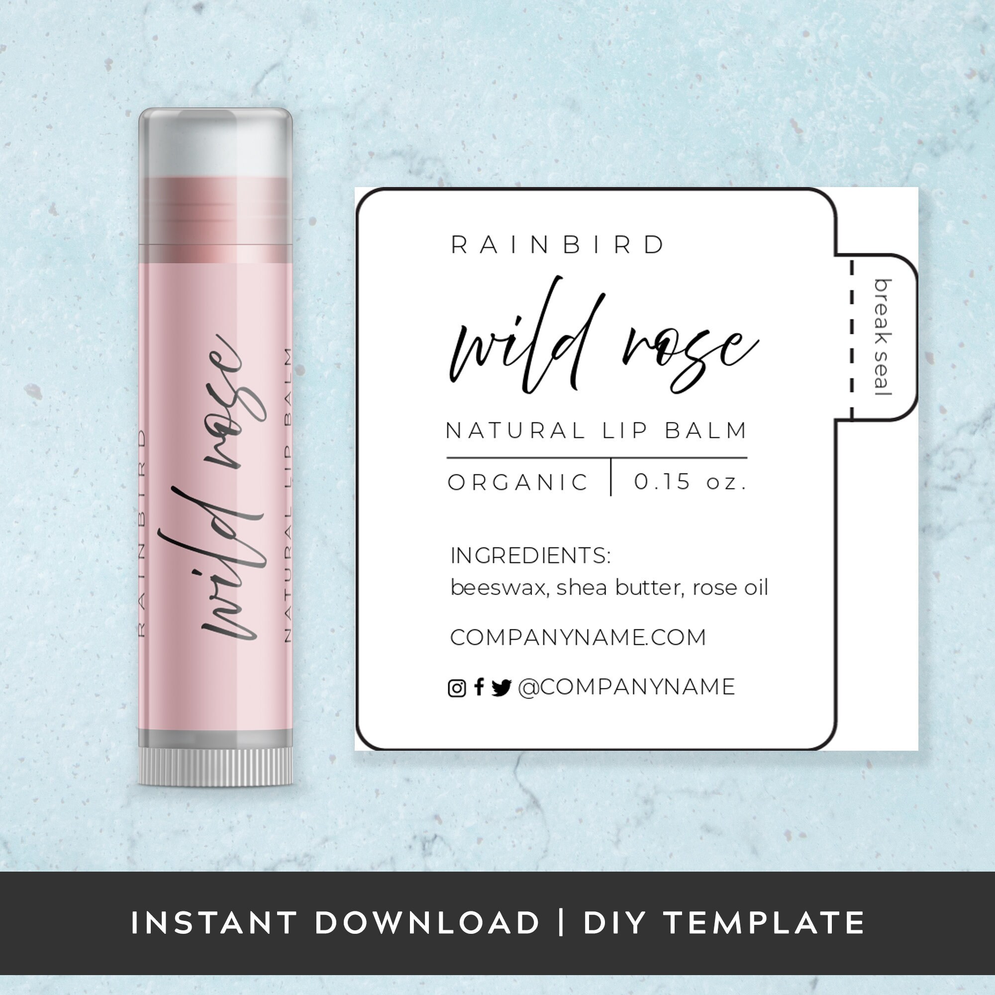 Lip Balm Label Template