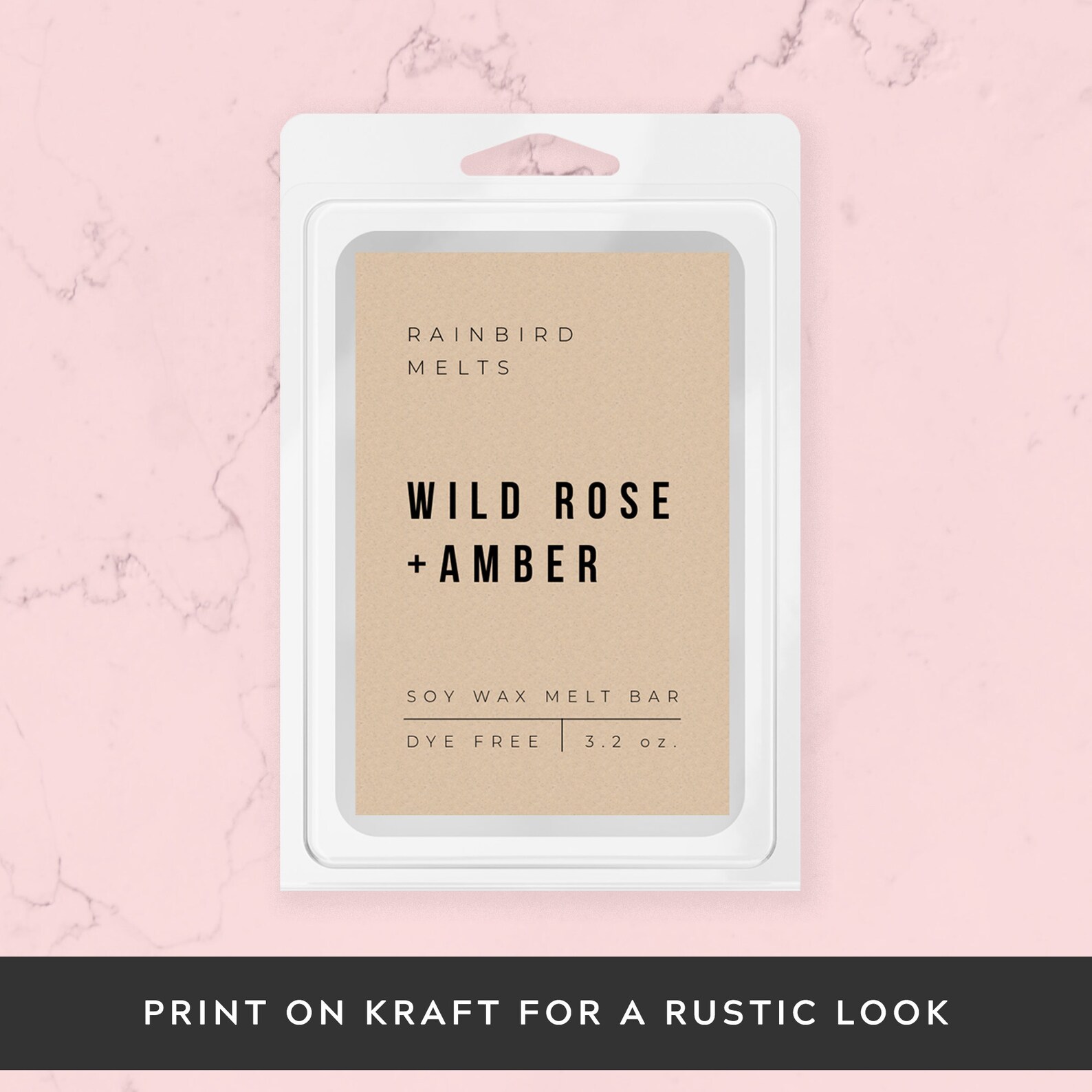 wax melt template printable wax melts label editable sticker etsy