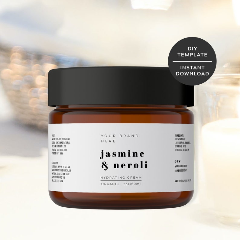 diy label template printable cosmetic jar labels editable