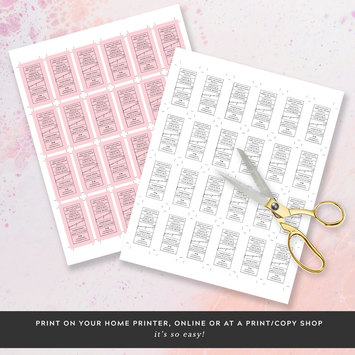 15ml Essential Oil Label Template Printable 5ml 10ml 15ml - Etsy