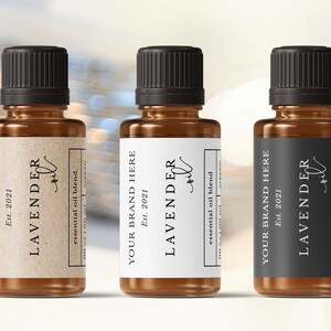Essential Oil Label Template, Editable 5ml 10ml 15ml Essential Oils ...