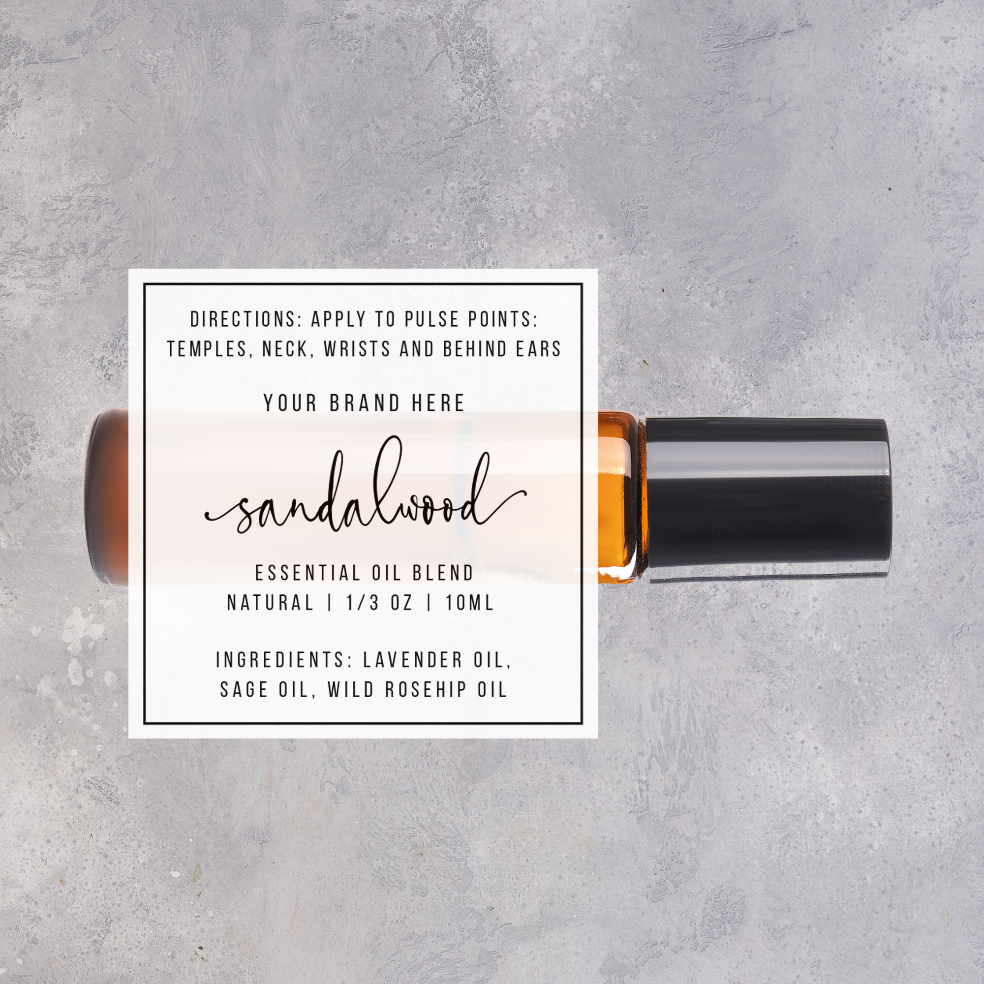 Essential Oils Label Template Printable Essential Oil Roller - Etsy UK