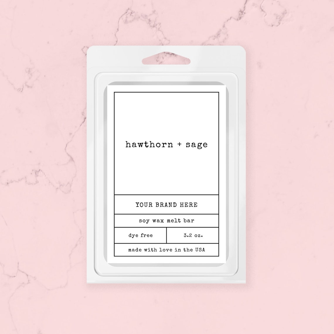 wax melts label template printable wax melt rectangle