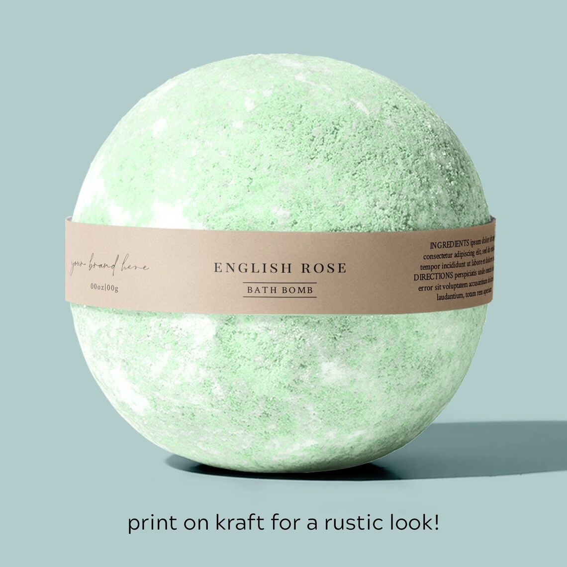 Bath Bomb Label Template Printable Bath Bomb Bands Bath Bomb Etsy
