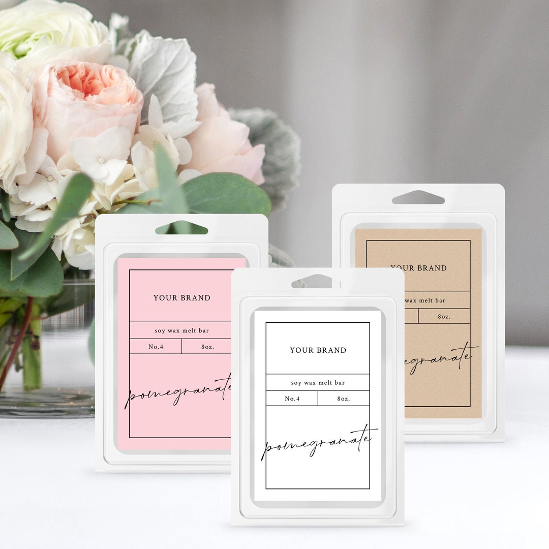 Wax Melts Label Template Printable DIY Wax Melt Packaging - Etsy