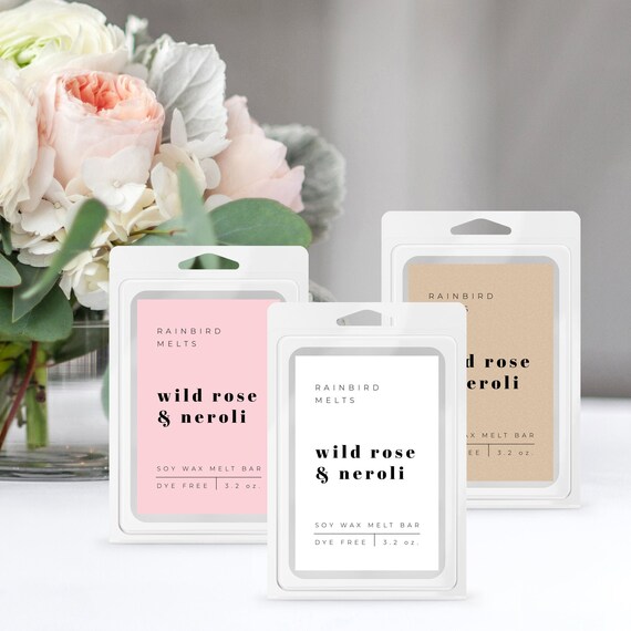 wax melts label printable wax melt label sticker template etsy