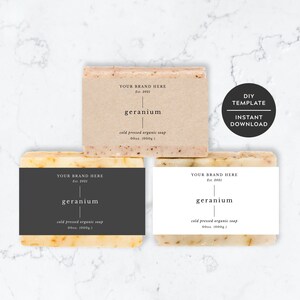 Soap Label Template Printable Soap Band Labels Editable - Etsy UK