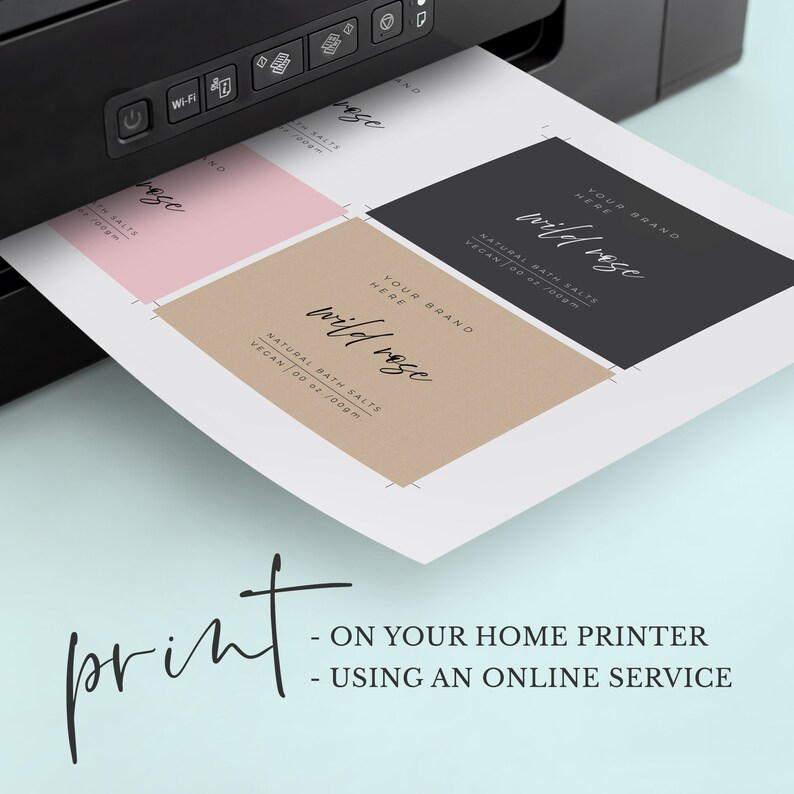 Pouch Label Template Printable Stand up Pouches Tea or Coffee Etsy