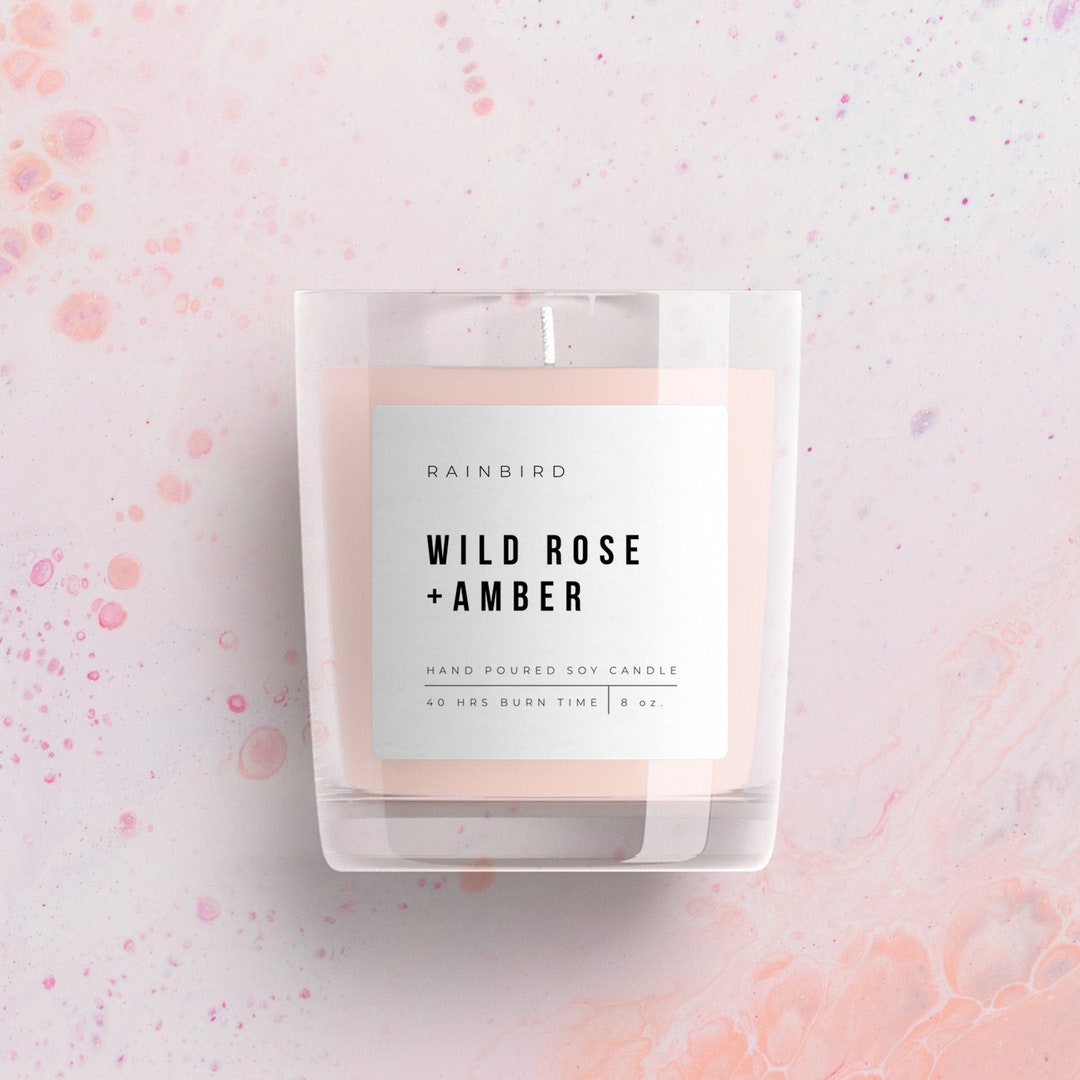 Printable Candle Label Template, Editable Handmade Candle Label ...