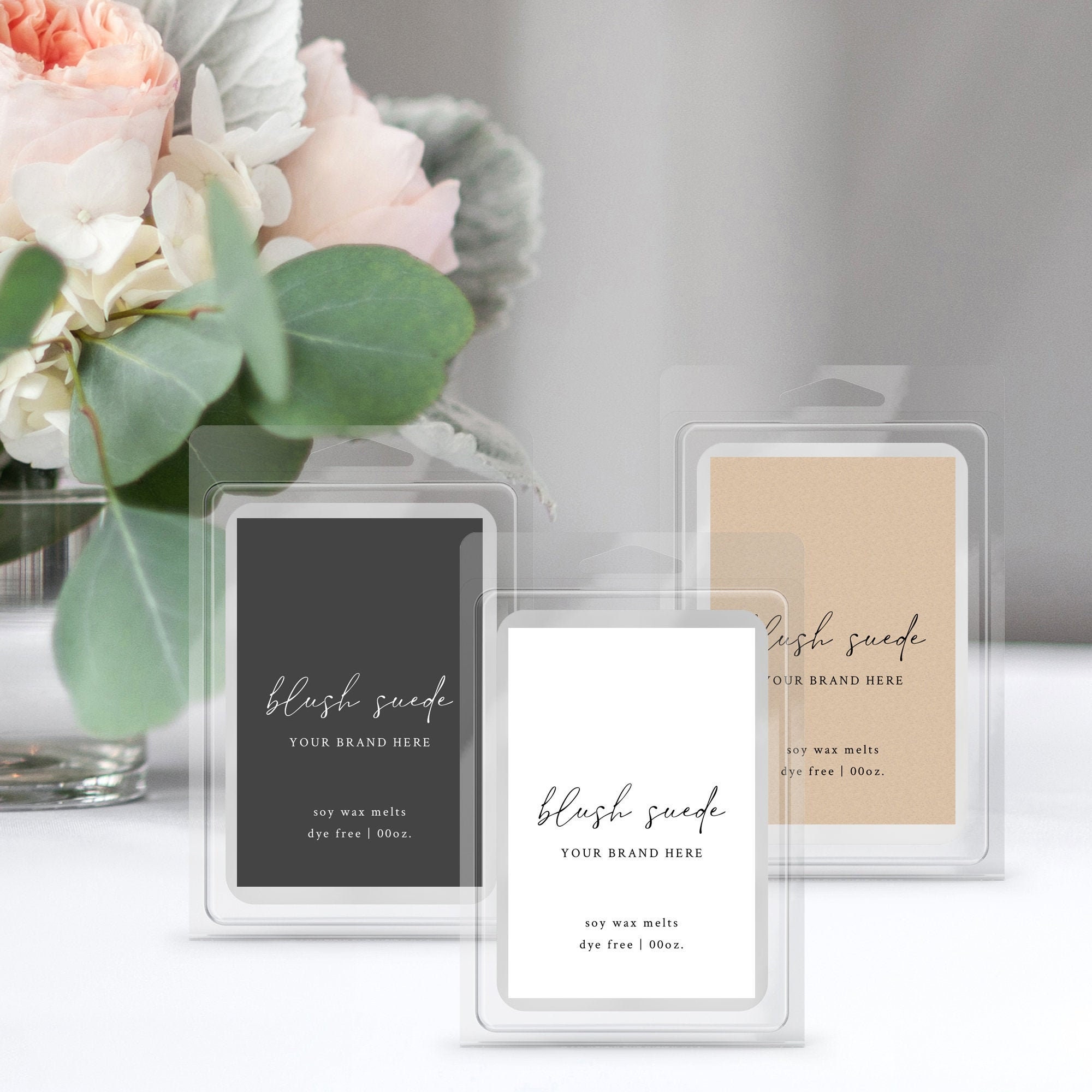 wax melt template printable wax melt labels rectangle label etsy australia