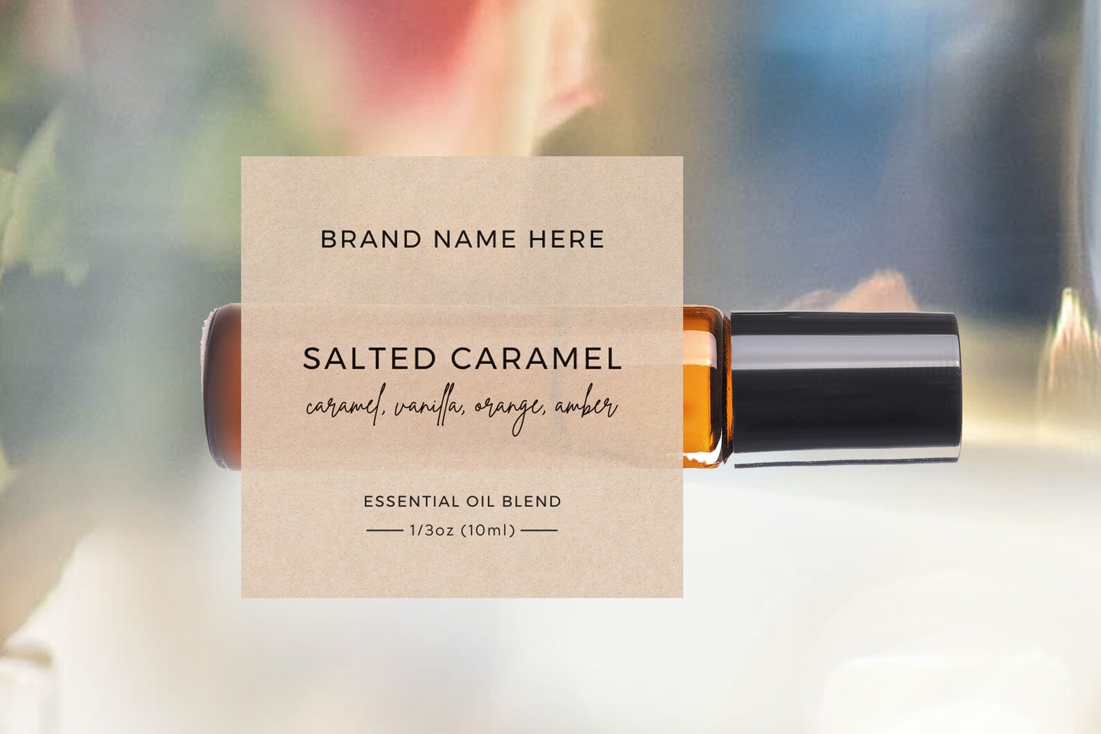 10ml Oil Roller Bottle Label Template Printable Essential Etsy Canada