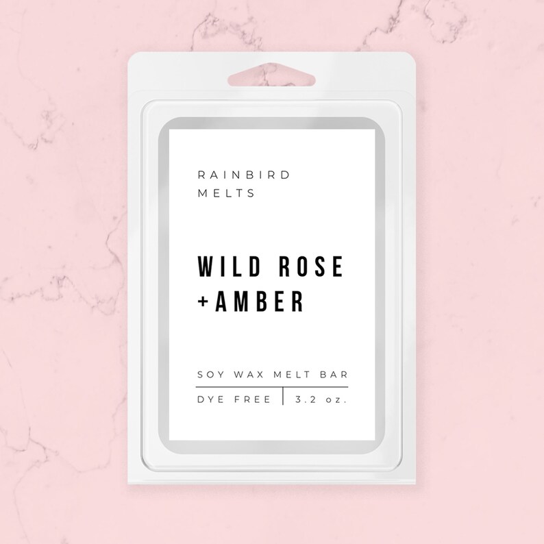 wax melt template printable wax melts label editable sticker etsy