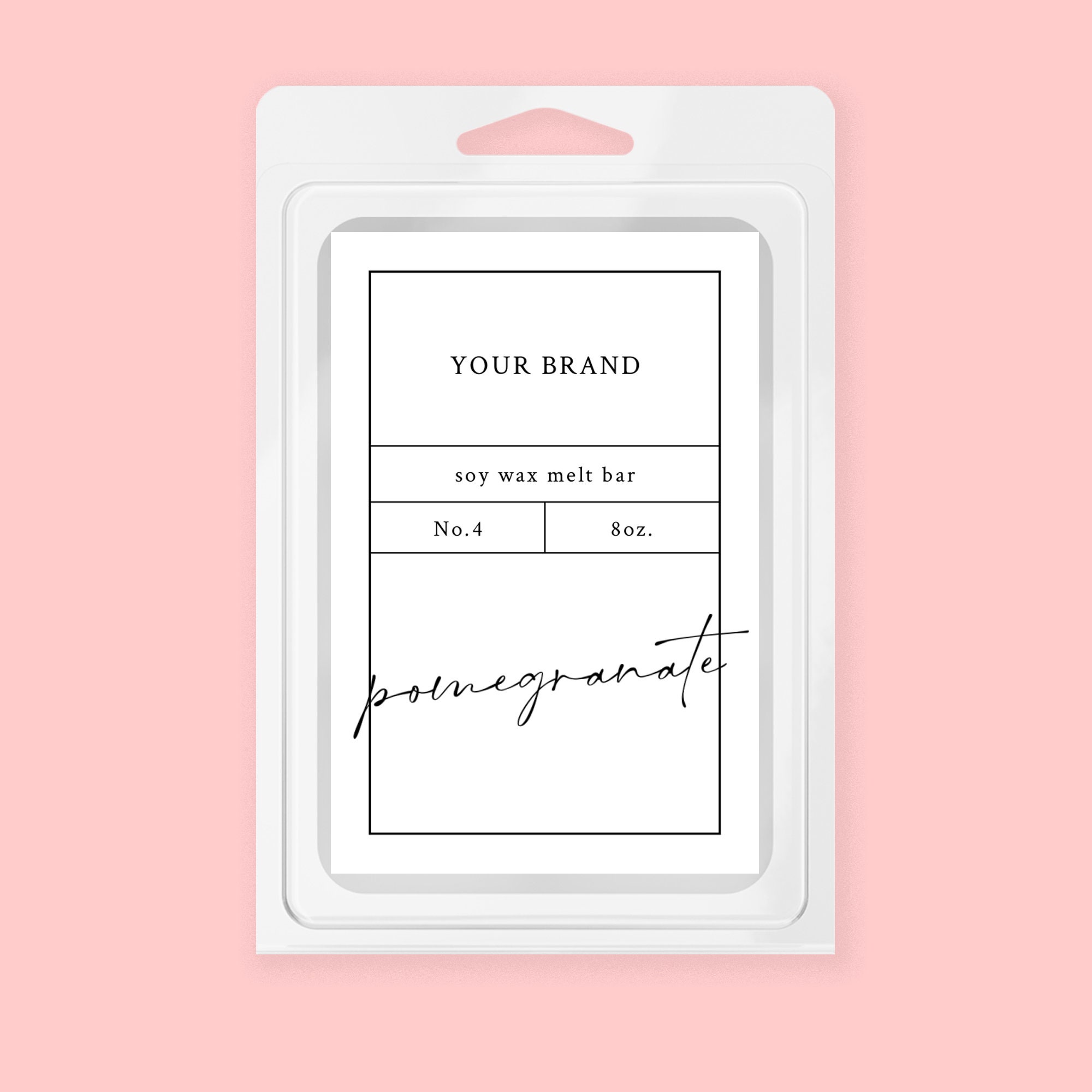 wax melts label template printable diy wax melt packaging