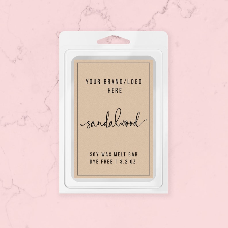 printable wax melt template wax melts label editable etsy