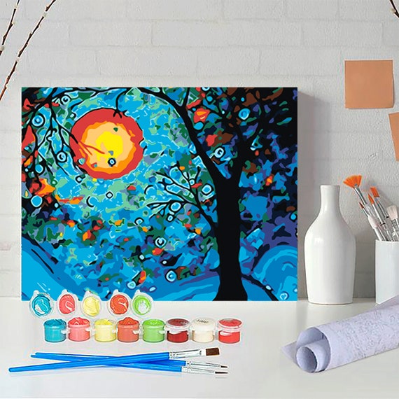 Featured image of post Night Nature Landscape Painting Easy