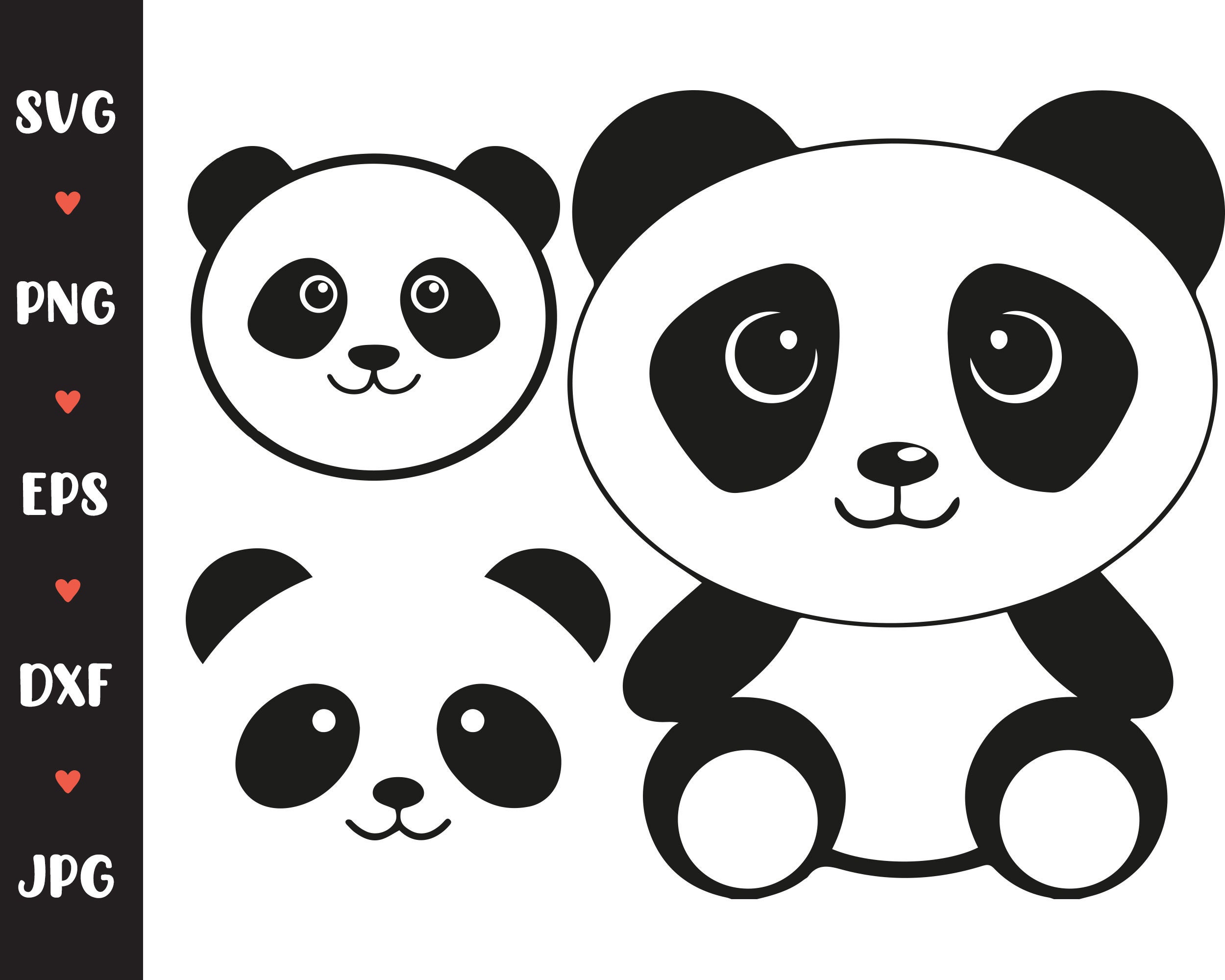 Semicolon Panda Bear Awareness SVG