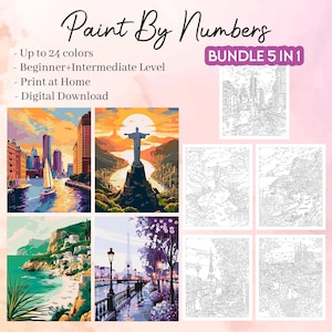 Adult Color by Number Pages: Floral Carpet Mystery (Digital Download)
