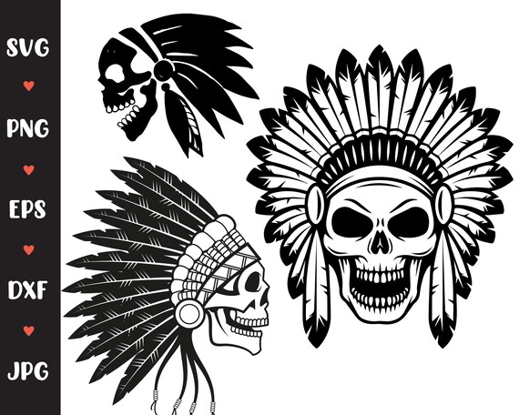 Download Indian Svg Art Design Digital Files Svg Skull Design Print T Shirt Zip Cut File Jpg