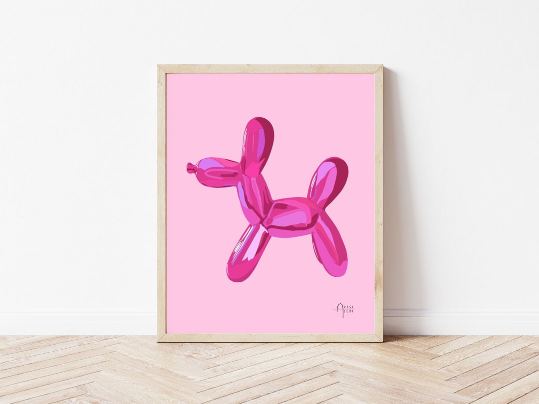 Abstract Balloon Dog Print Eclectic Wall Art Funky Posters - Etsy