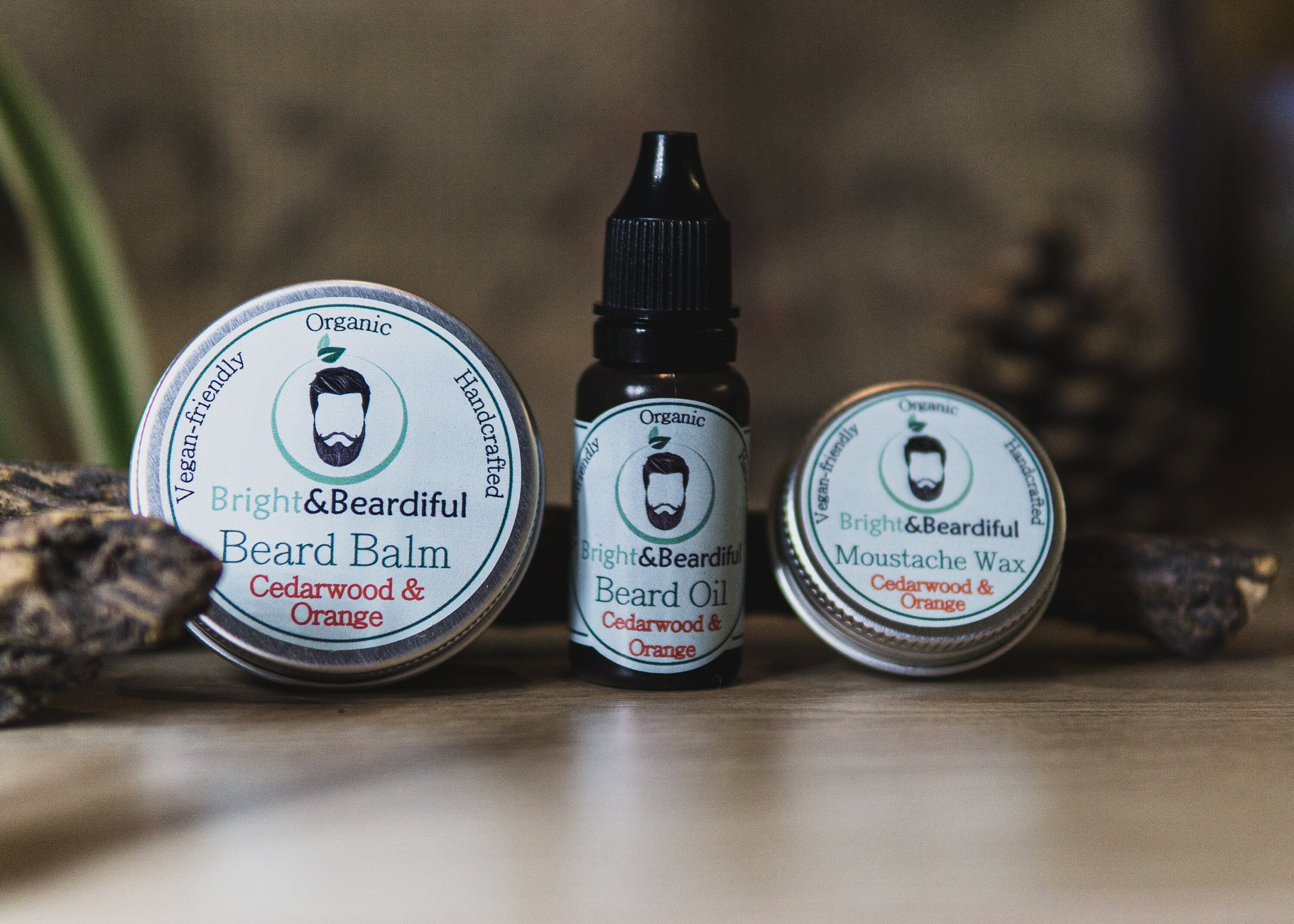 Natural Beard Oil Conditioner Balm Growth Organic Moustache Wax For