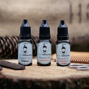 Beard Oil 15ml Beard Care Gift for Men UK Skincare Mens Grooming Beard Gift Kit Organic & Vegan Beard Oil Conditioner, Soft Beard image 3