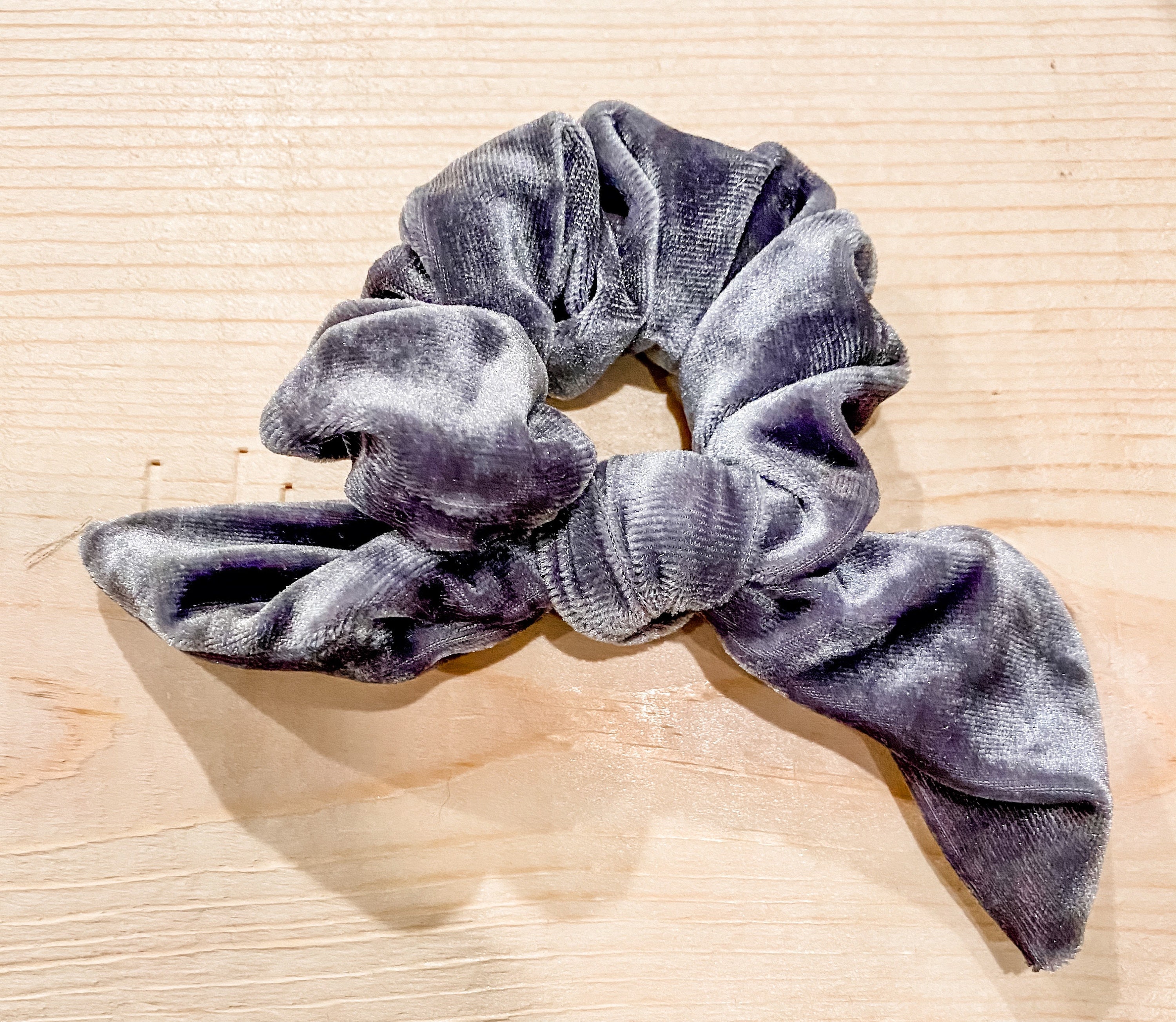 グレー ベルベット シュシュ ks0089.jpg