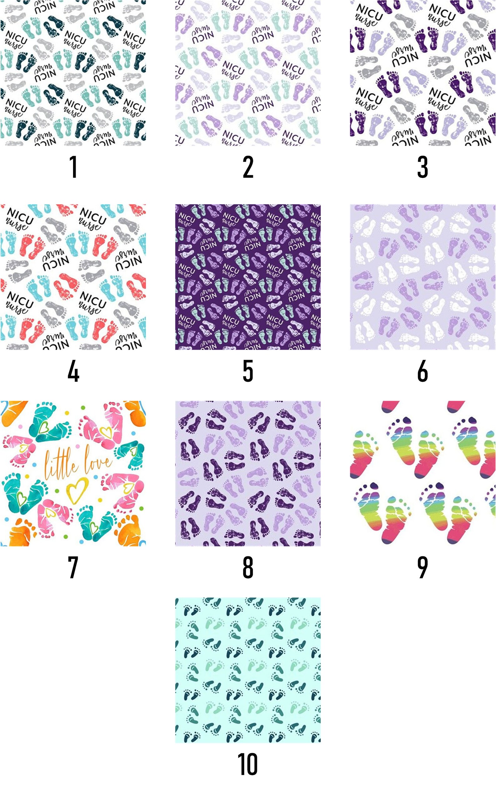 Baby Feet Scrub Cap Labor and Delivery Nurse Scrub Cap Etsy