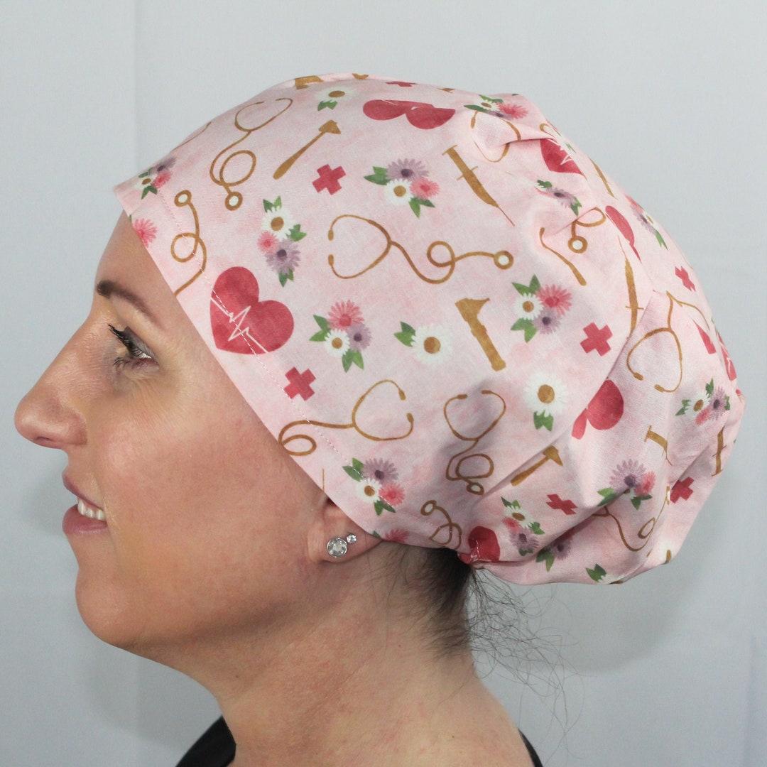 Medical Scrub Cap, Surgical Women Scrub Cap, Euro Scrub Hat, Nurse Cap