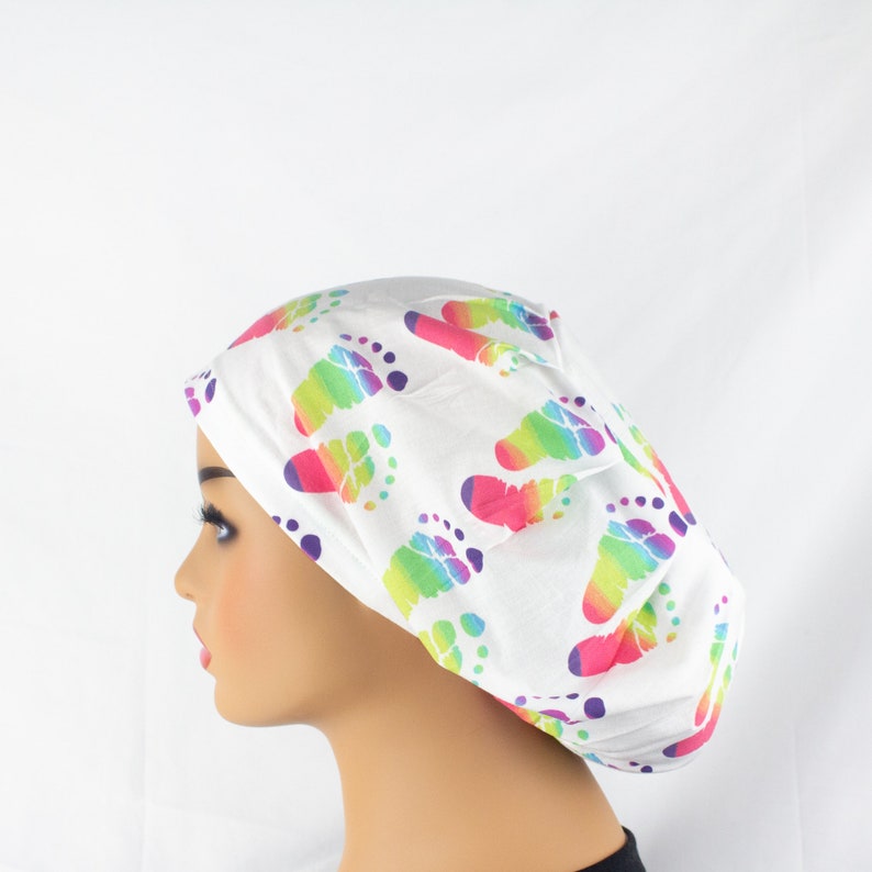 Baby Feet Scrub Cap Labor and Delivery Nurse Scrub Cap Etsy
