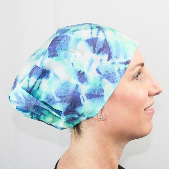 Tie Dye Scrub Caps Unique Medical Hat 