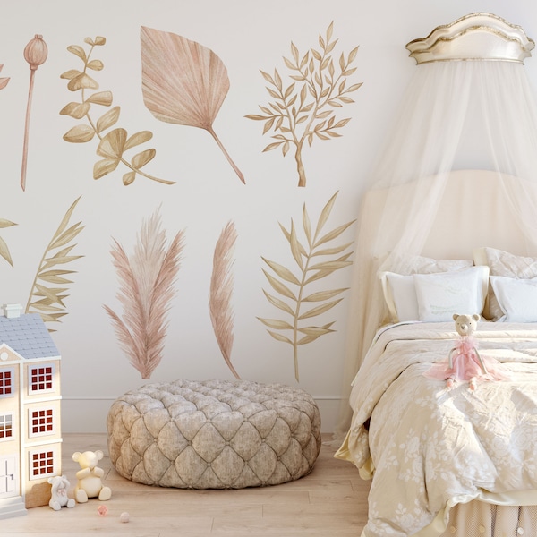 Floral Wall Decals Etsy