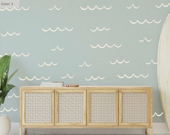 Ocean Wave Wall Decals: Coastal Nursery Decor
