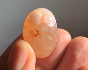 Flower Agate Tumble Stone: Madagascar Crystal, Meditation, Chakra