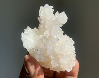White Aragonite Crystal Specimen | Healing Crystals Energy Stones | Chakra Stones | Rocks and Minerals | Mexican Mineral Specimen