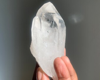 Lemurian Seed Clear Crystal Point Tower | Healing Crystals Stones | Chakra Stones | Rocks and Minerals | Brazilian Mineral Specimen