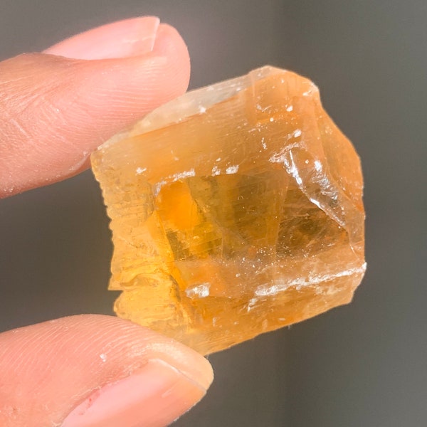 Honey Calcite Crystal Pieces | Amber Calcite | Healing Crystals Stones | Chakra Stones | Rocks and Minerals | Mexican Mineral Specimen