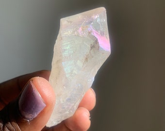 Aura Quartz Point | Angel Aura Quartz | Clear Quartz Crystal | Aura Towers | Aura Points | Aura Quartz Clusters | Rocks and Minerals